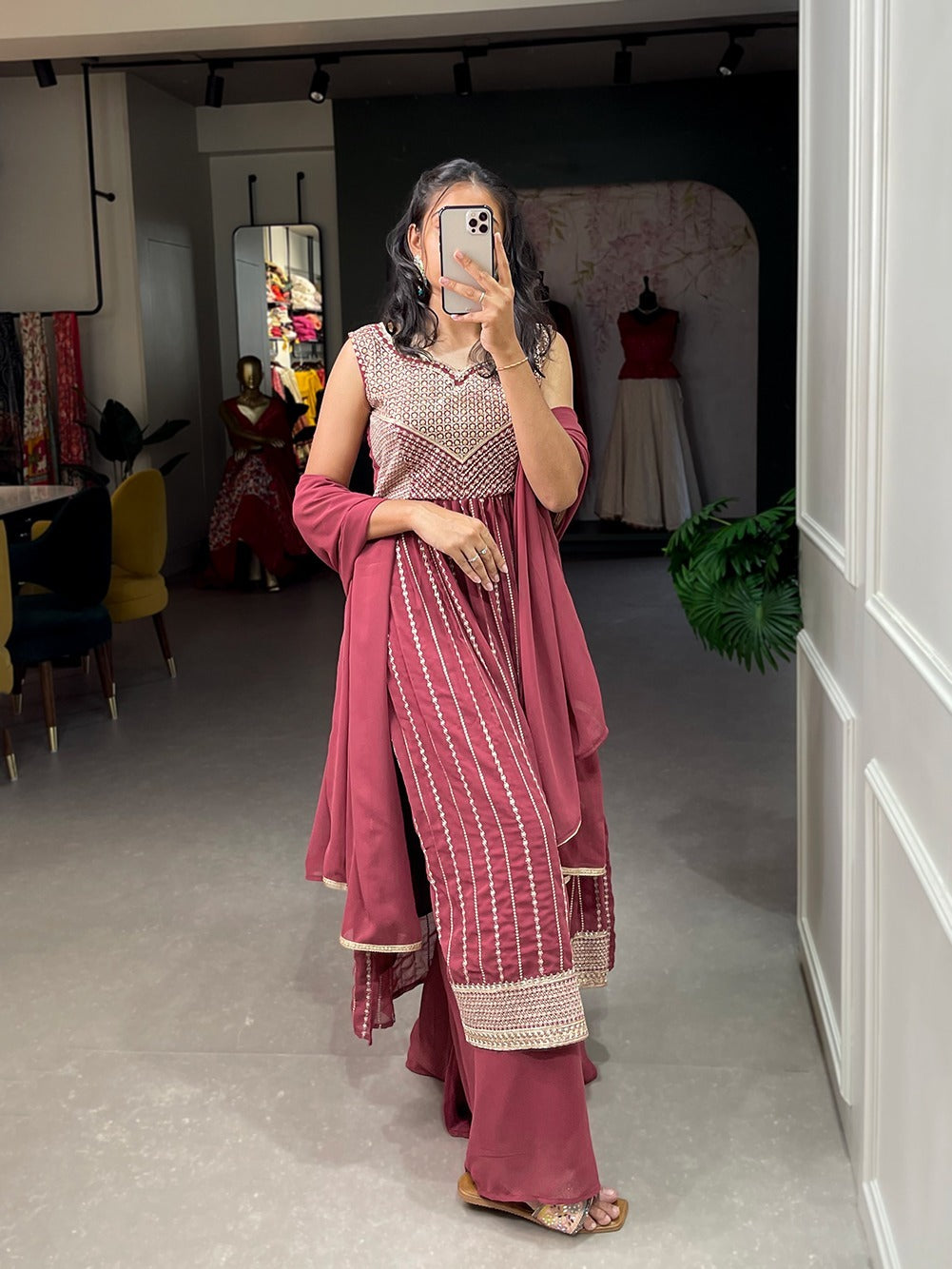 Plazo With Long Kurti | Punjaban Designer Boutique